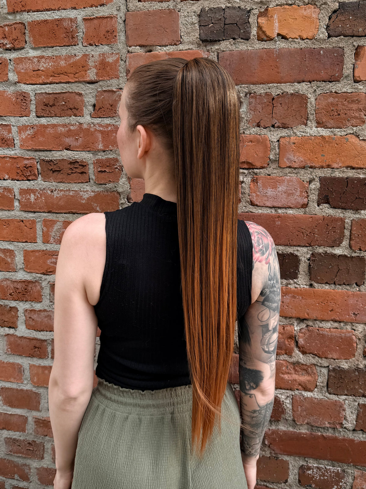 ICHA Beauty Rak Hästsvans – syntetisk hårförlängning 70 cm / 28"