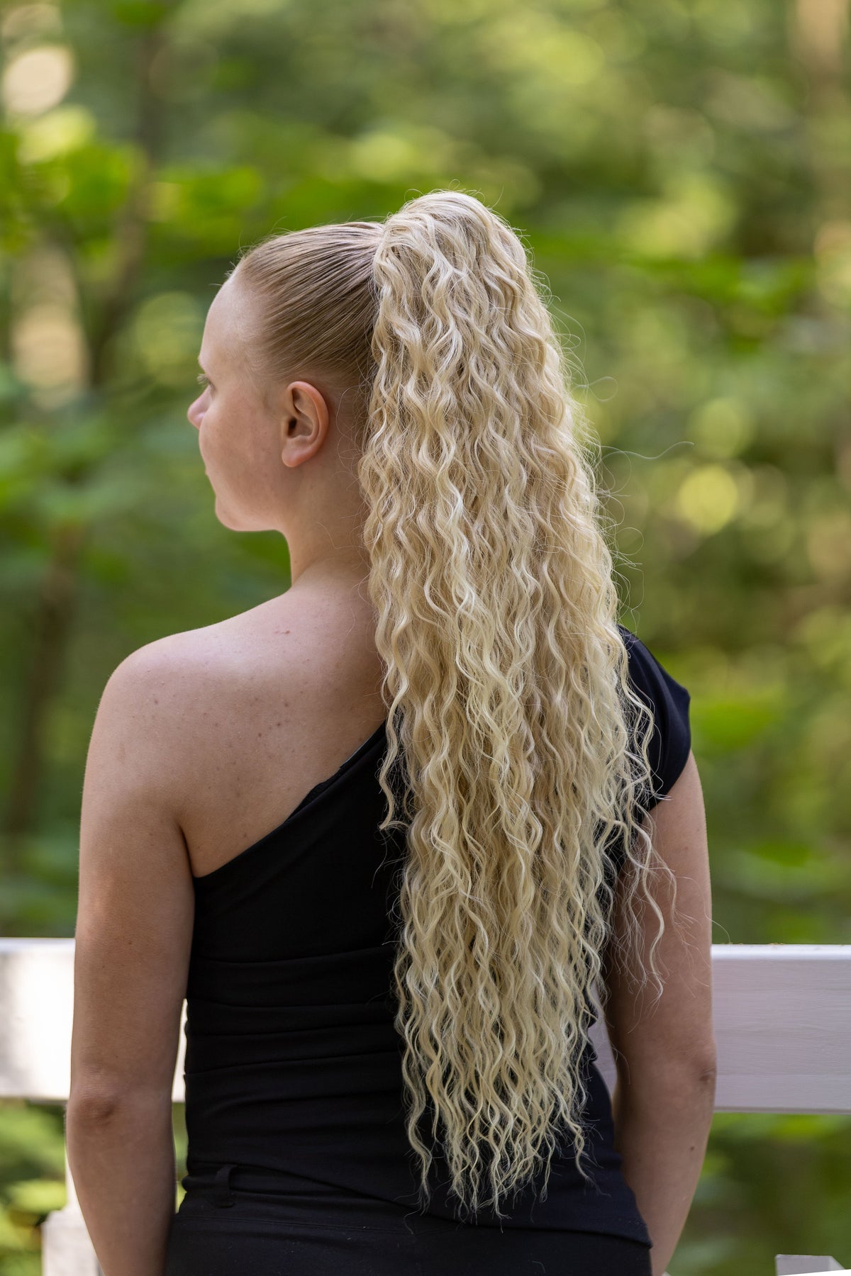 ICHA Beauty Waterwave Hästsvans – syntetisk hårförlängning 70 cm / 28"