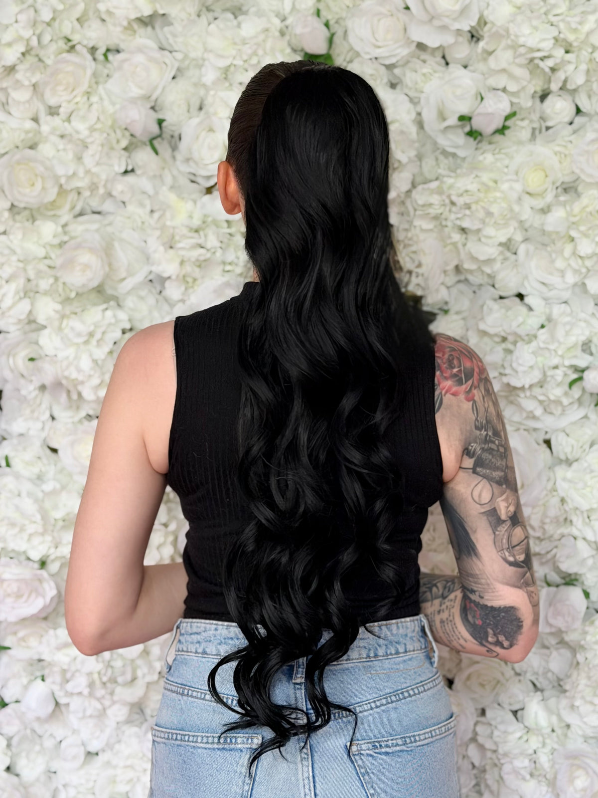 ICHA Beauty Loose Wave Hästsvans – syntetisk hårförlängning 70 cm / 28"