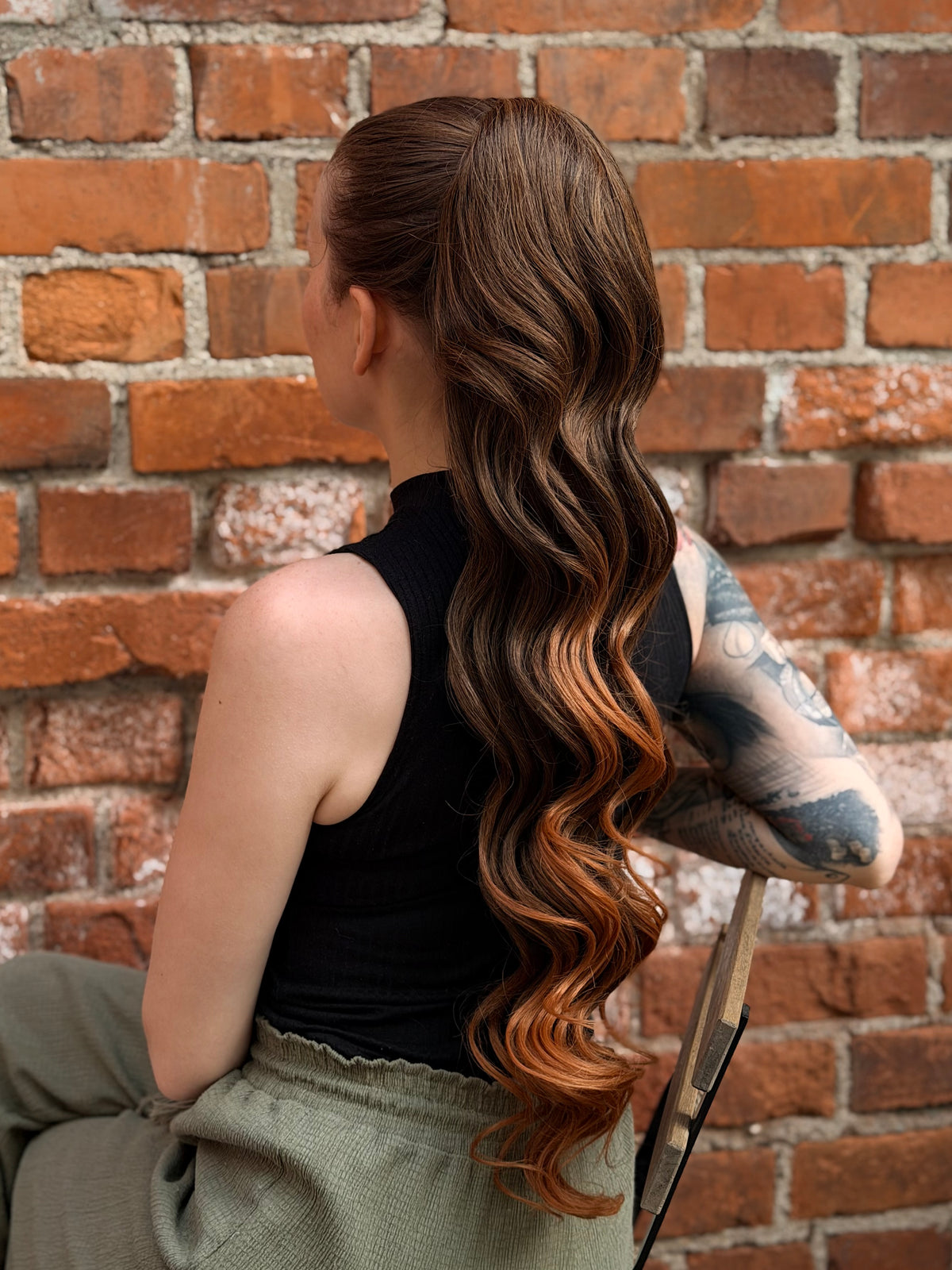 ICHA Beauty Loose Wave Hästsvans – syntetisk hårförlängning 70 cm / 28"