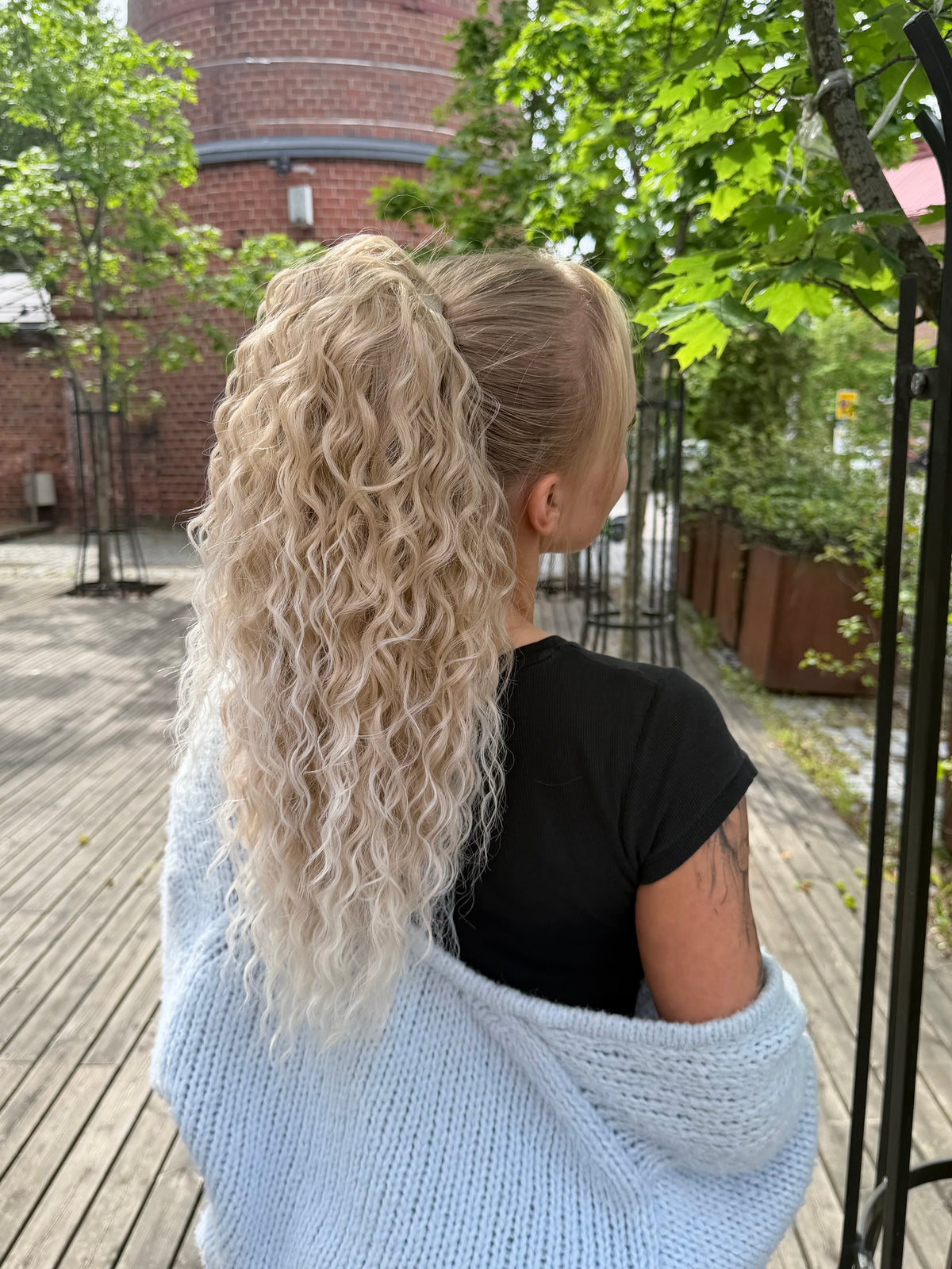ICHA Beauty Waterwave Hästsvans – syntetisk hårförlängning 50 cm / 20"