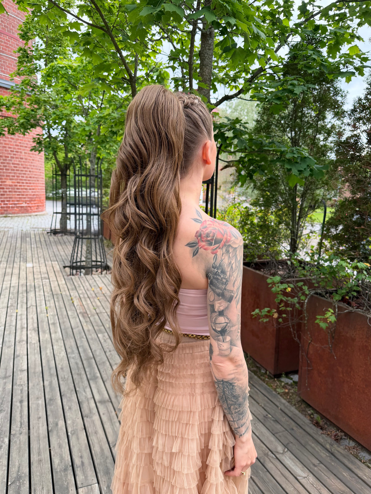 ICHA Beauty Loose Wave Hästsvans – syntetisk hårförlängning 70 cm / 28"