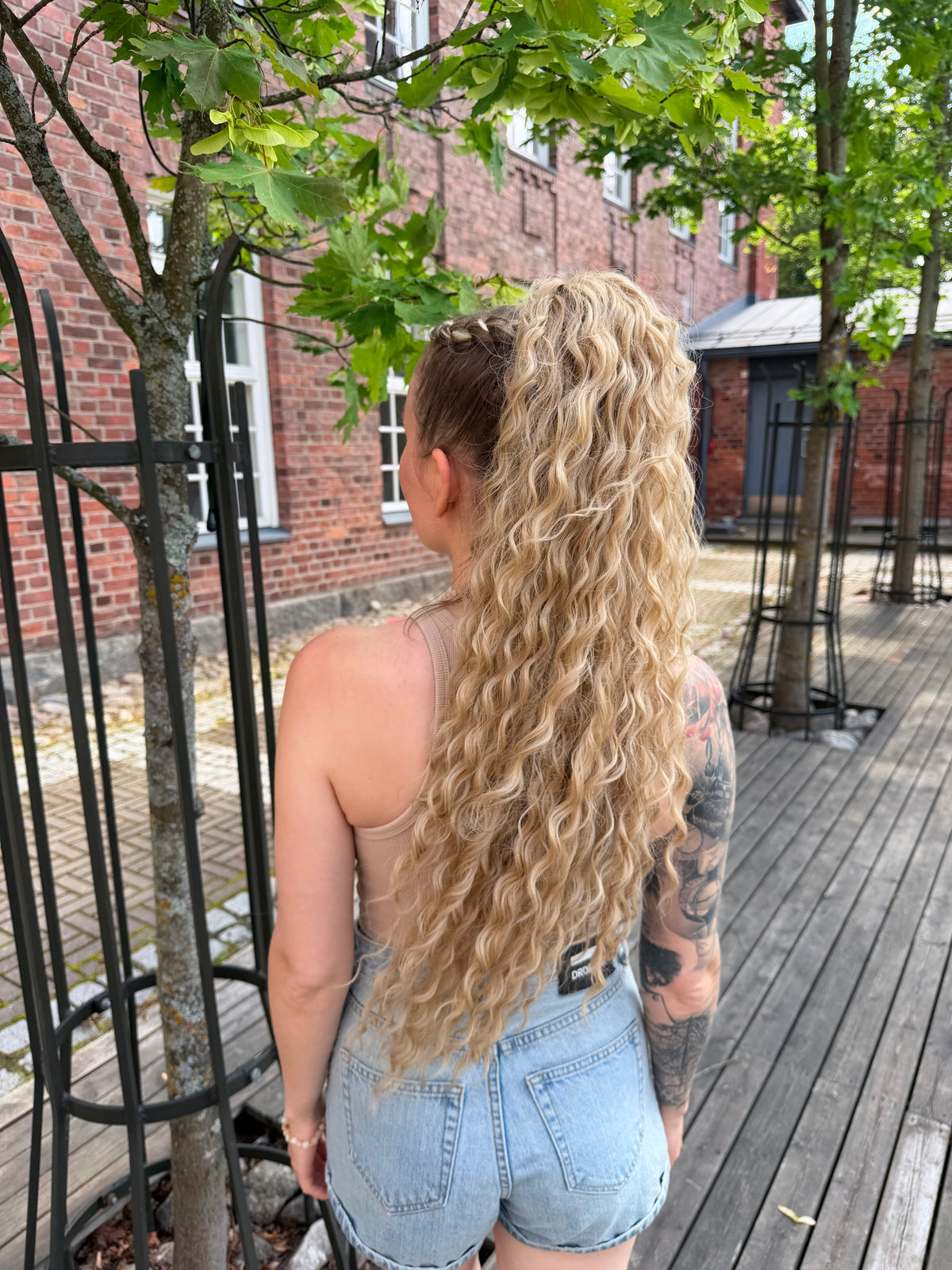 ICHA Beauty Waterwave Hästsvans – syntetisk hårförlängning 70 cm / 28"