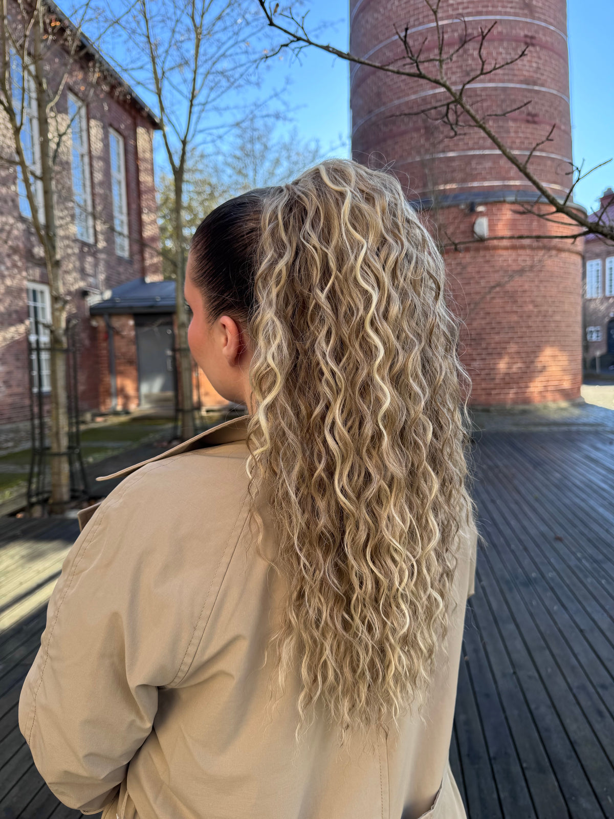 ICHA Beauty Waterwave Hästsvans – syntetisk hårförlängning 50 cm / 20"