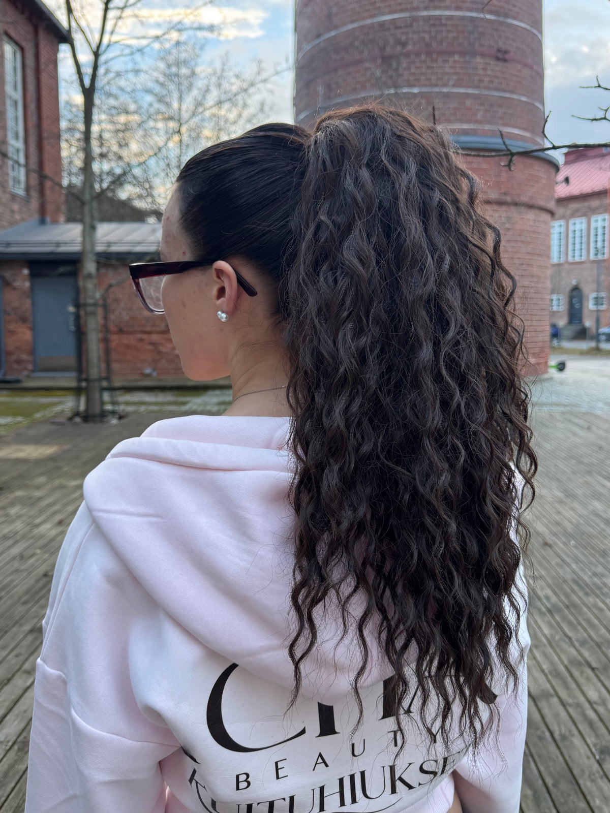 ICHA Beauty Waterwave Hästsvans – syntetisk hårförlängning 50 cm / 20"