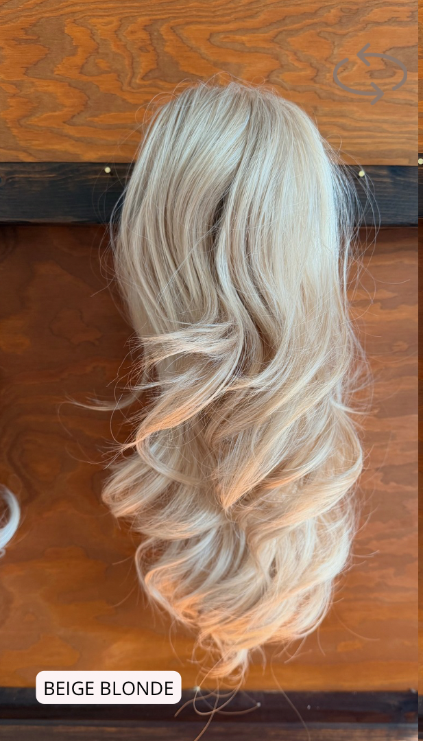 ICHA Beauty Blowout Multiway Hästsvans – clip & dragsnöre 40 cm