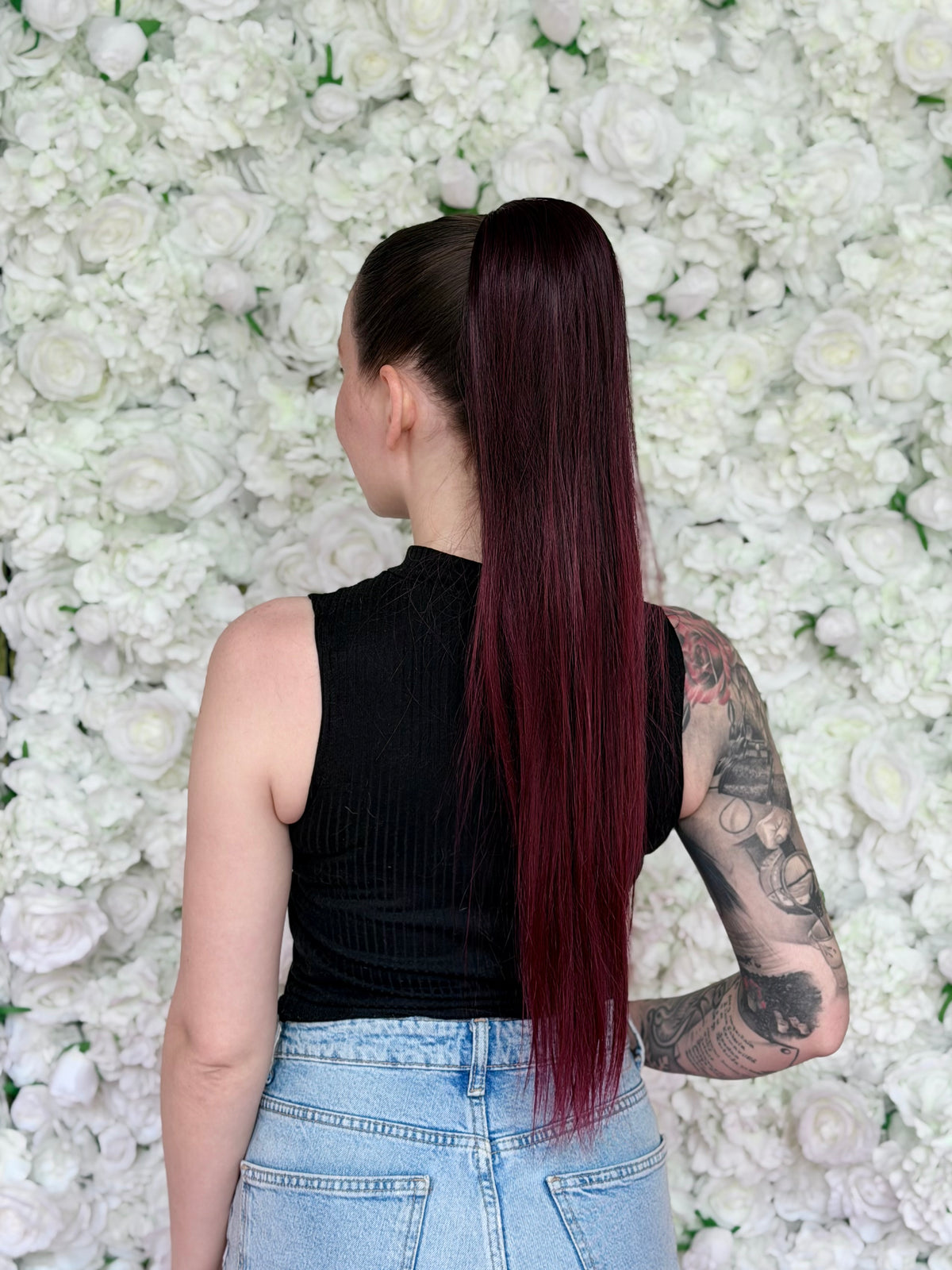 ICHA Beauty Straight Ponytail – Synthetic Hair Extension 70 cm / 28"