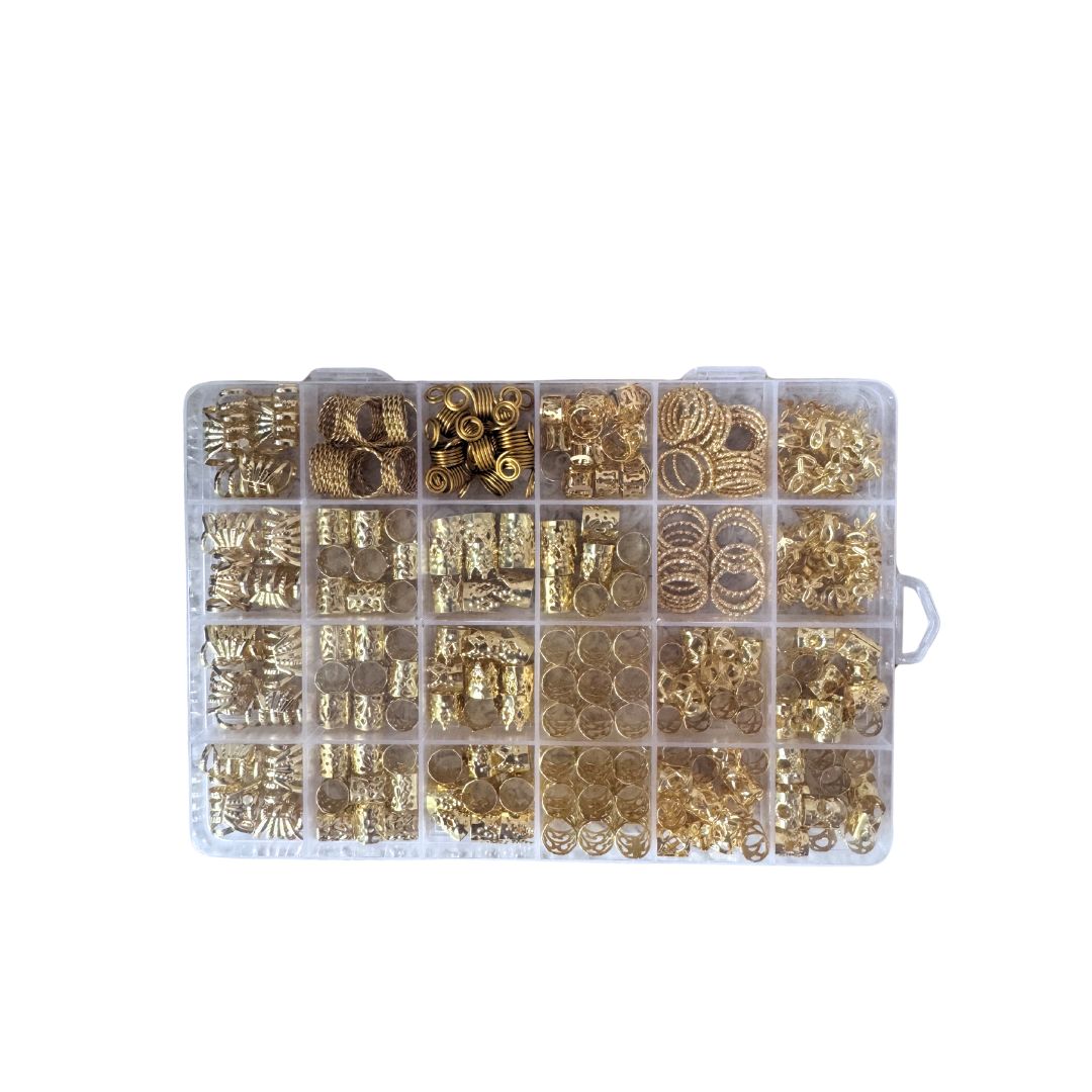 Braiding beads 160 pcs - hair accessories for braids and ponytails