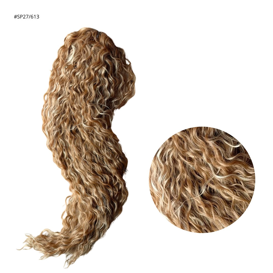 ICHA Beauty Waterwave Hästsvans – syntetisk hårförlängning 70 cm / 28"