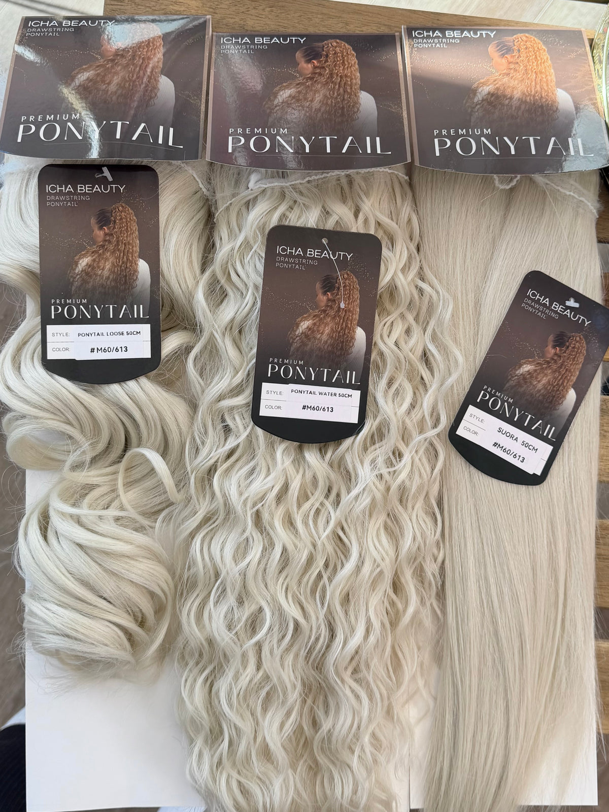 ICHA Beauty Loose Wave Ponytail – Synthetic Hair Extension 50 cm / 20"