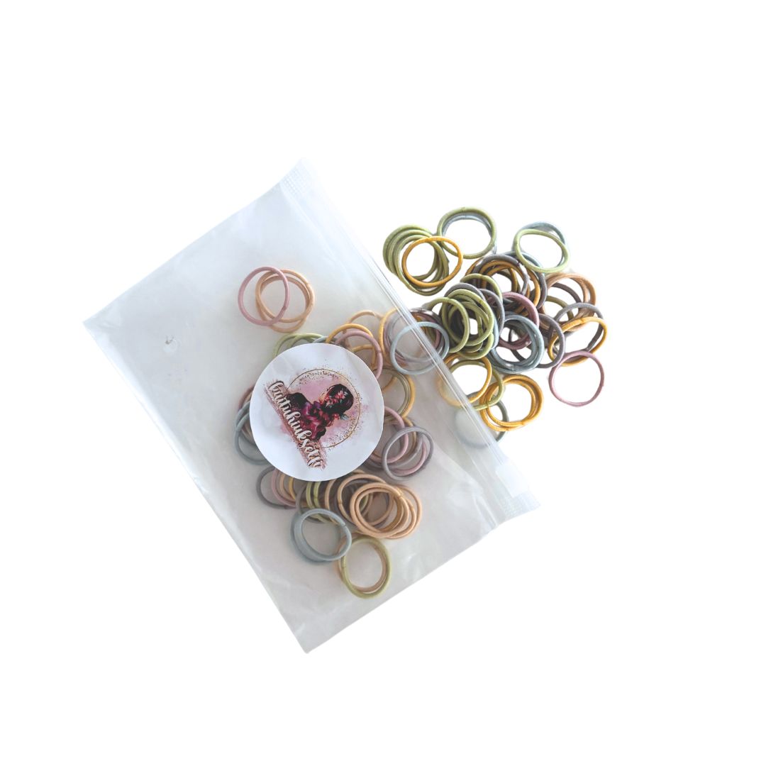 Mini hair ties 100 pcs