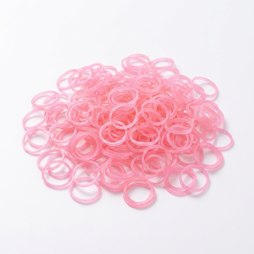 Durable elastic bands 500 pcs – for braiding and hairstyles
