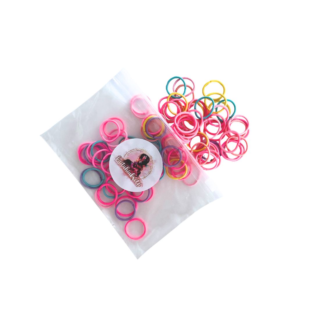 Mini hair ties 100 pcs