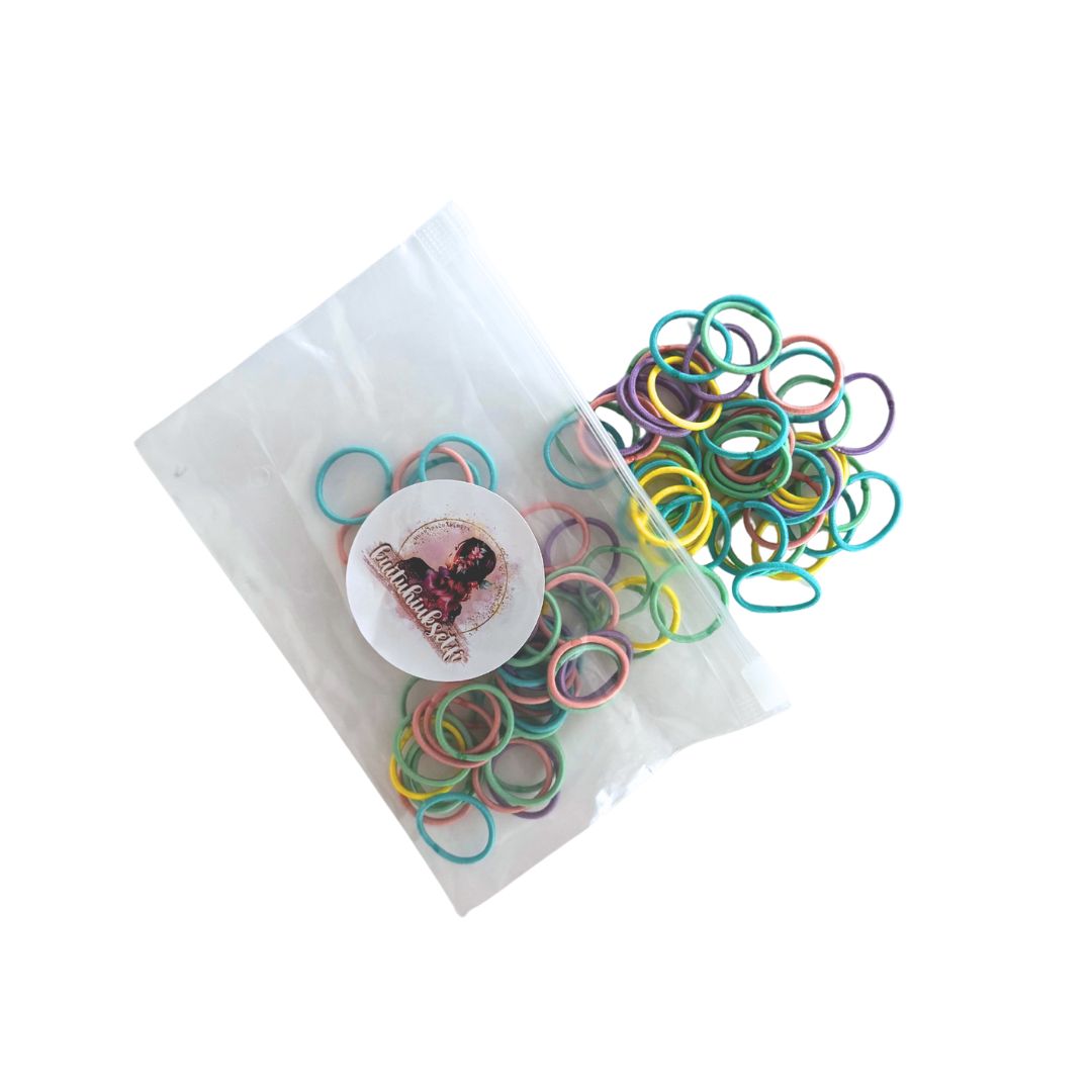 Mini hair ties 100 pcs