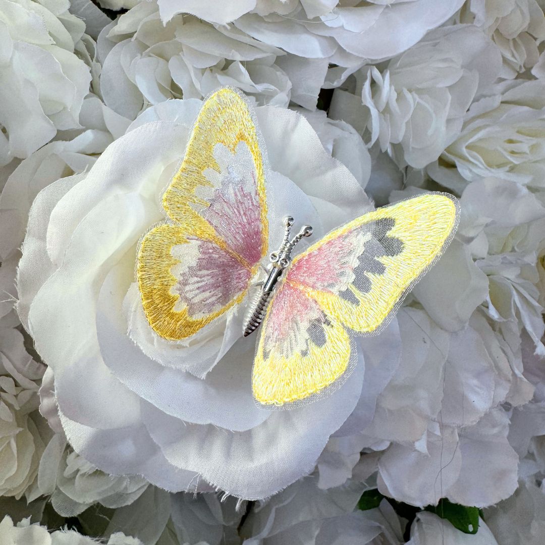 Large decorative butterfly hair clip, 1 pc